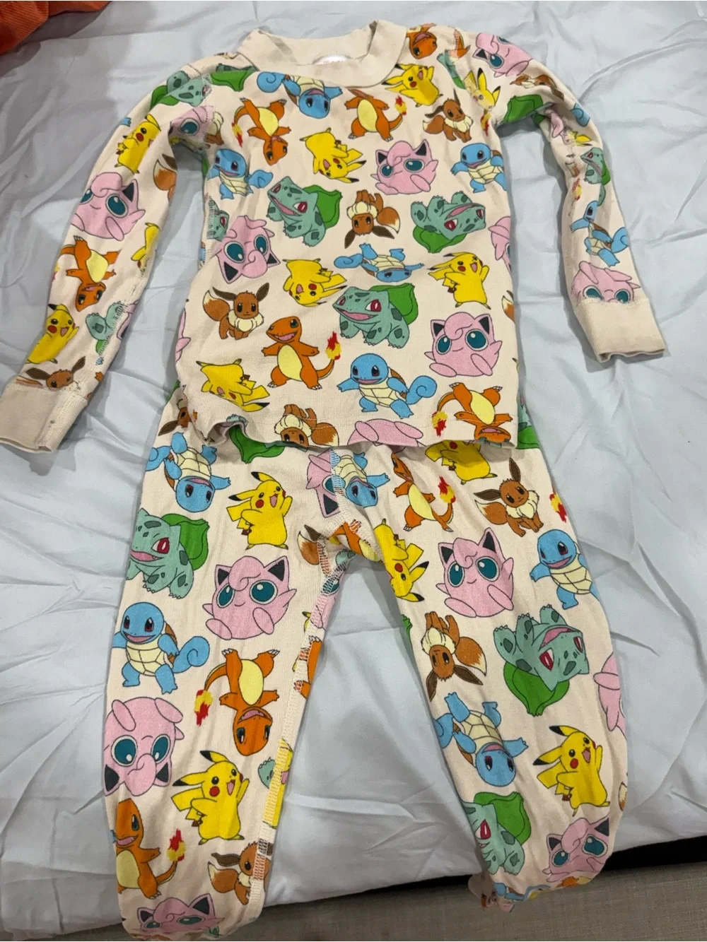 Hanna Andersson Cream Kids Pokémon Character Pajama Set
